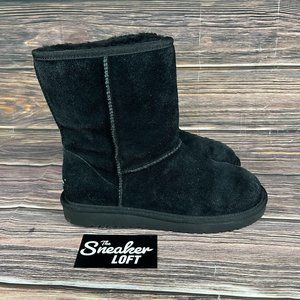 Koolaburra by Ugg Women's Black Suede Fur‎ Lined Winter Boots